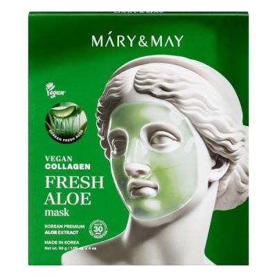 Mary & May - Vegan Collagen Fresh Aloe Mask - 30g*4ea - Feel You