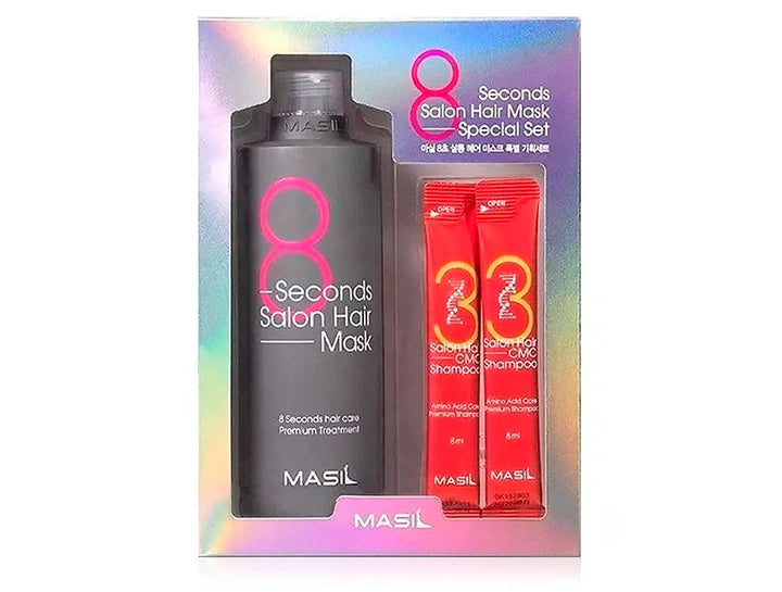 Masil - 8 Second Hairdressing Hair Mask Set, 350ml + 2 x 8ml - Feel You