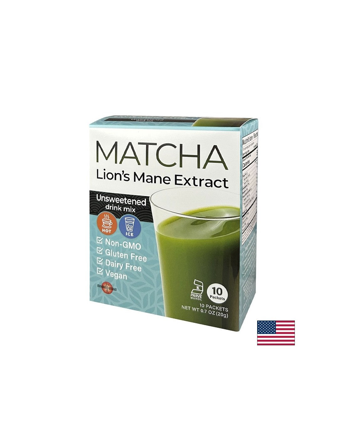Матча с екстракт от лъвска грива, Matcha Lion’s Mane Extract, 10 пакетчета - Feel You