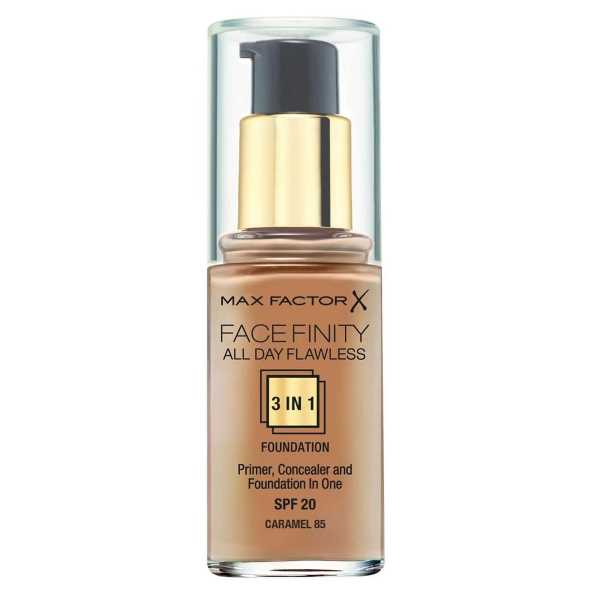 Max Factor, Face Finity All Day Flawless, Cream Foundation, 85, Caramel, SPF 20, 30 ml - Feel You