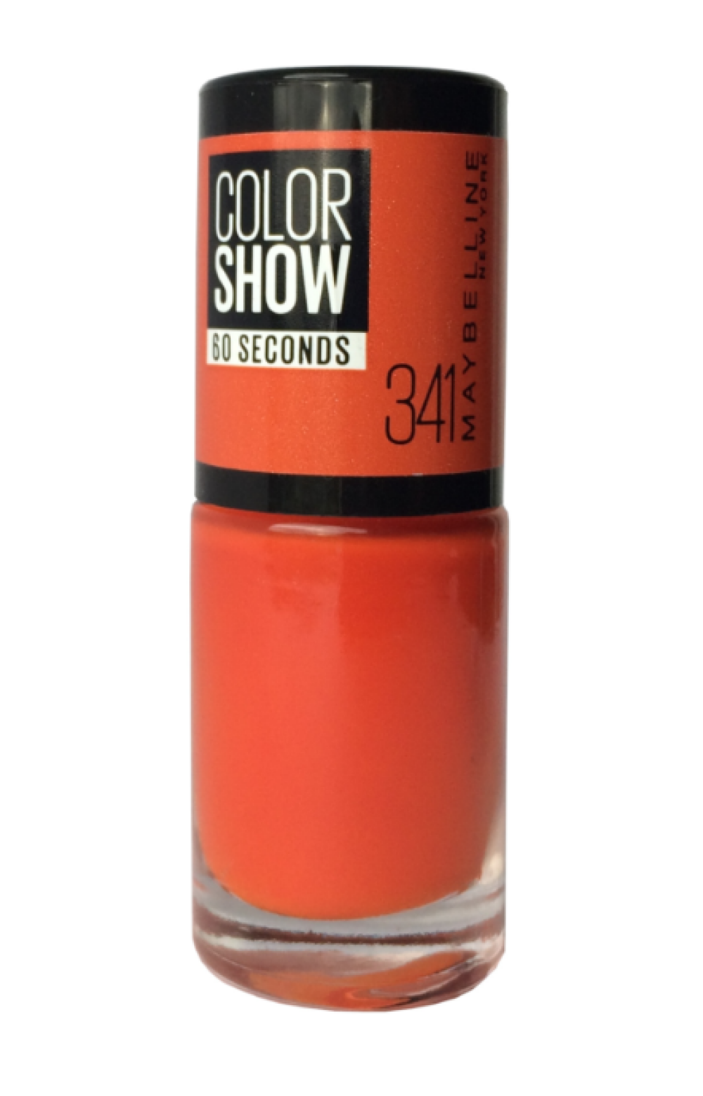 Maybelline, Color Show 60 Seconds, Nail Polish, Nr. 341, Orange Attach, 7 ml - Feel You