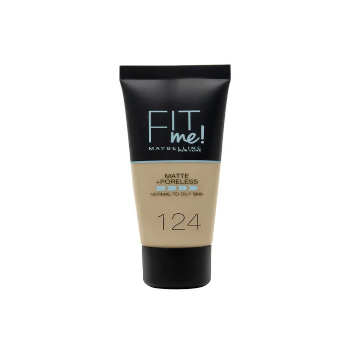 Maybelline Fit Me Matte + Poreless Foundation 124 Soft Sand 30ml - Feel You