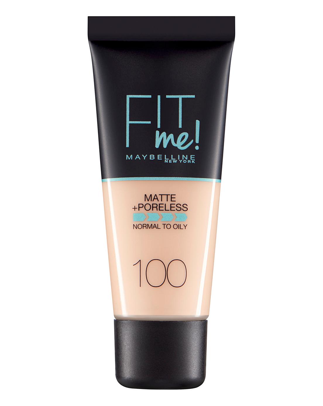 Maybelline, Fit Me Matte + Poreless, Liquid Foundation, 100, Warm Ivory, 30 ml - Feel You
