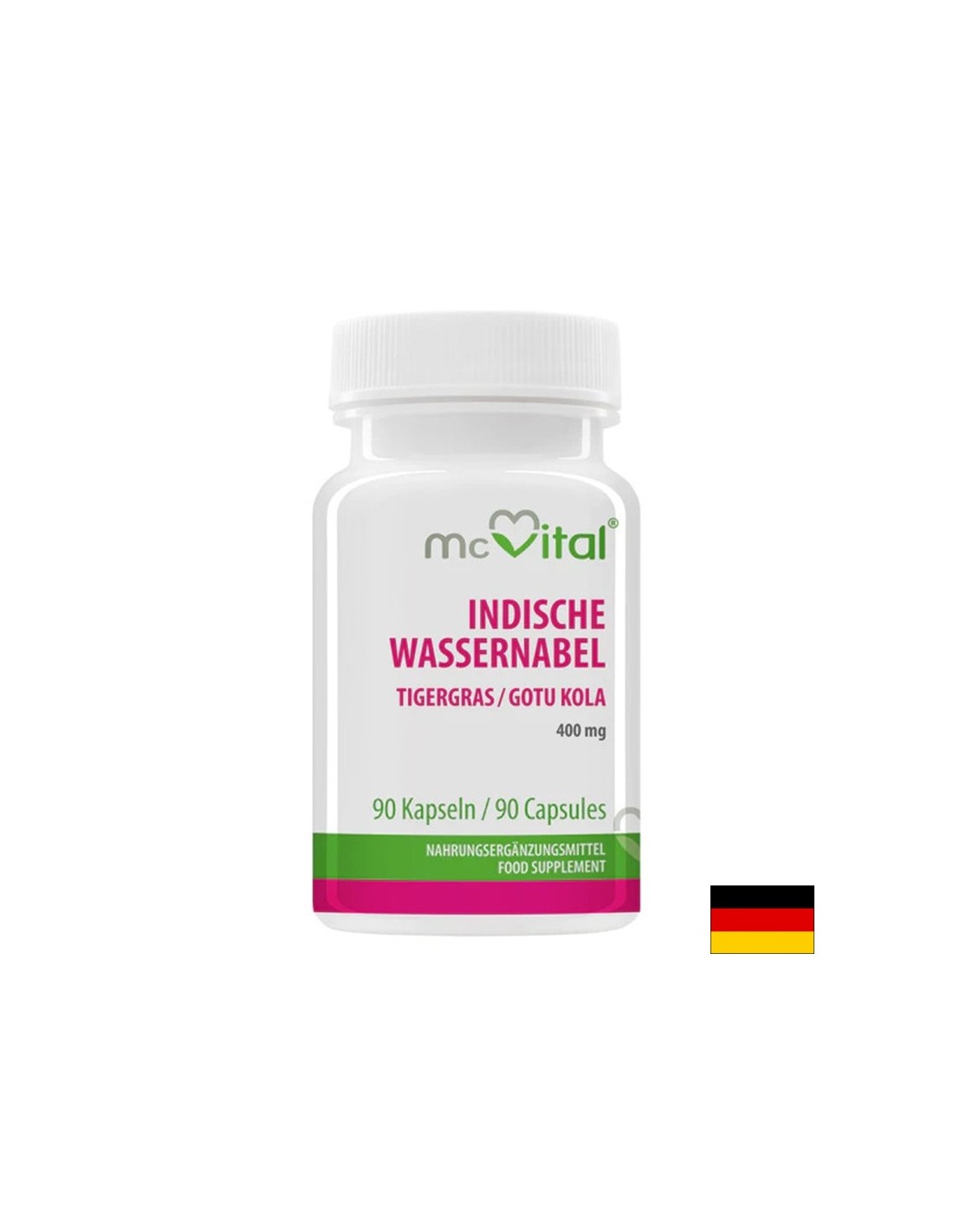 Кръвообращение, студени крайници - Готу Кола (Азиатска центела) McVital, 400 mg x 90 капсули - Feel You