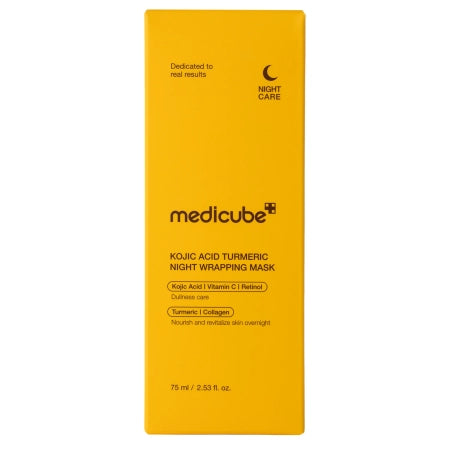 Medicube - Kojic Acid Turmeric Night Wrapping Mask - All Night Smoothing Mask with Kojic Acid - 75ml - Feel You