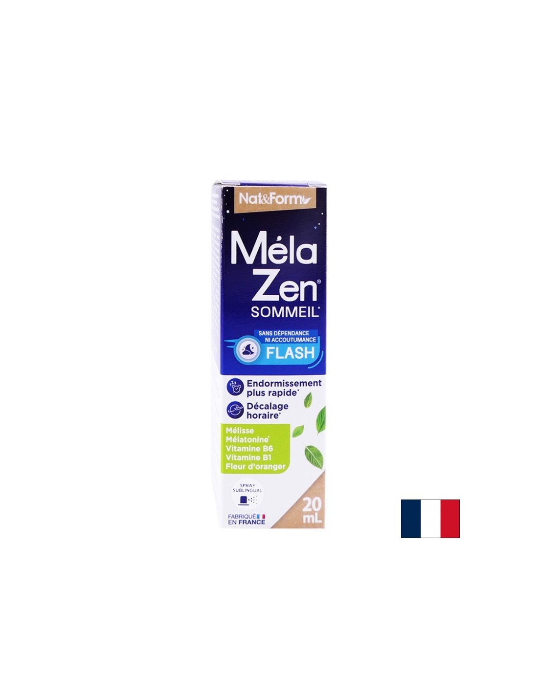 MelaZen® Спрей за сън с мелатонин, маточина, цвят от портокал и витамин В1 и В6, орален спрей х 20 ml - Feel You