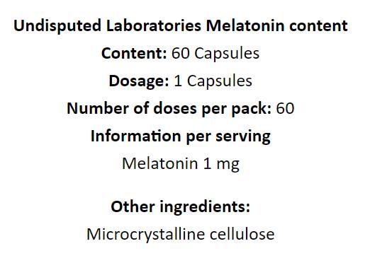 Melatonin 1 mg - 60 капсули - Feel You