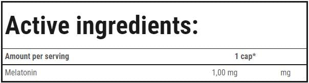 Melatonin 1 mg - 90 капсули - Feel You