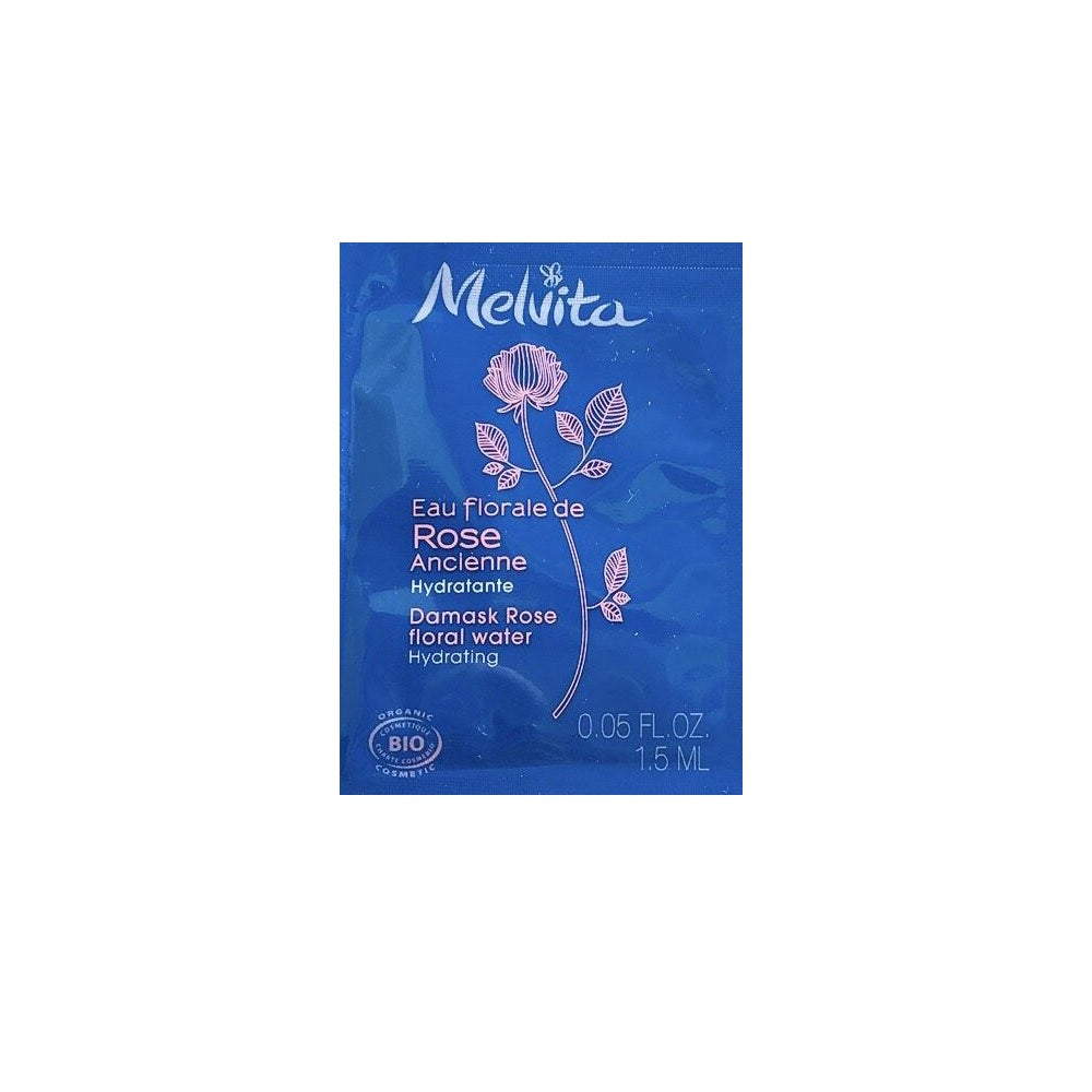 Melvita, Damask Rose, Organic, Hydrating, Floral Water, For Face & Neck, 1.5 ml *Sample - Feel You