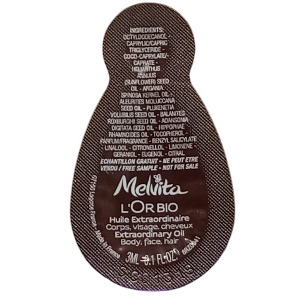 Melvita, L'or Bio, Organic, Nourishing, Body Oil, For Body, Face & Hair, Day & Night, 3 ml *Sample - Feel You