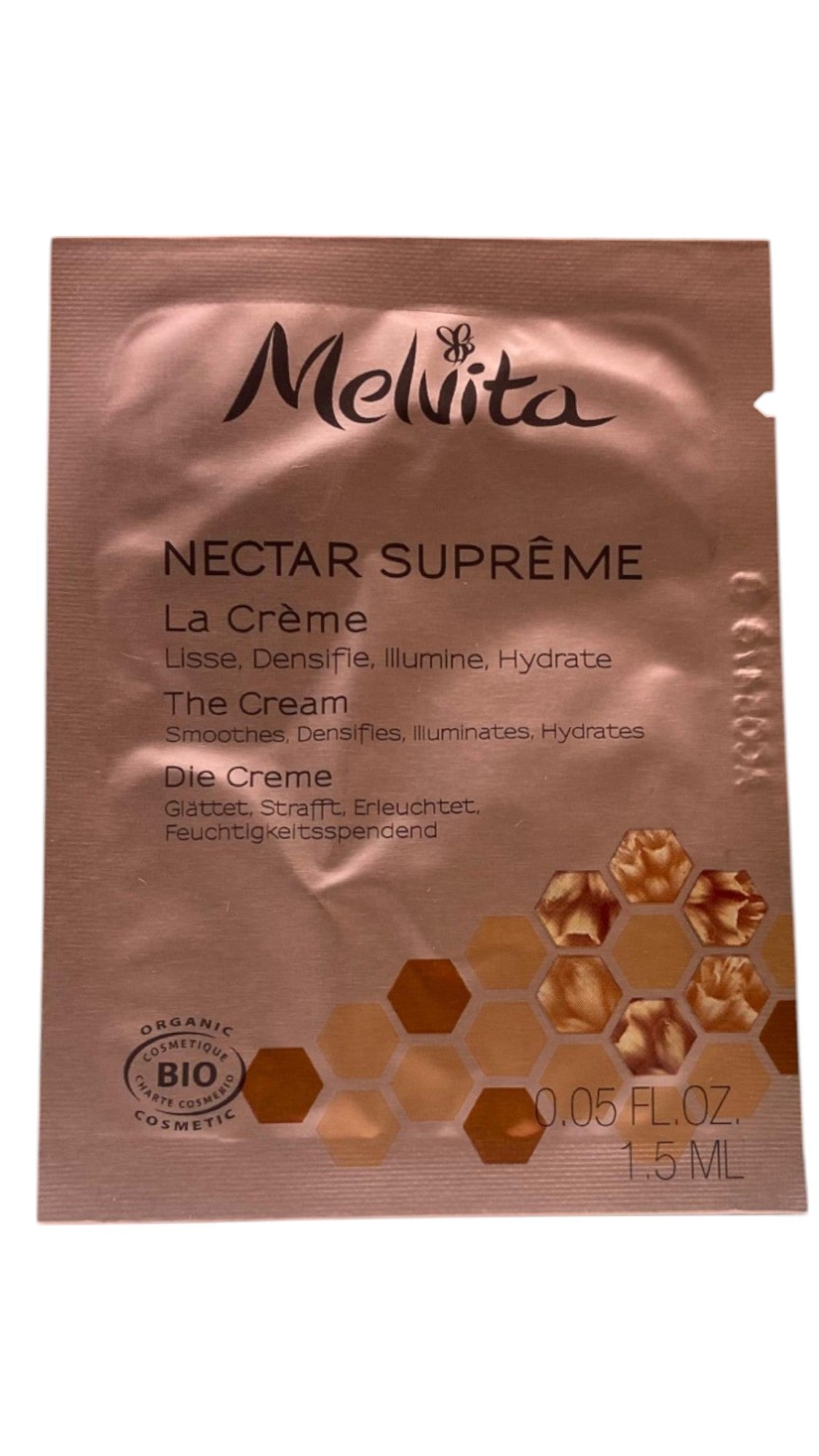 Melvita, Nectar Supreme, Organic, Smoothing, Densifying & Illuminating, Cream, For Face, 1.5 ml *Sample - Feel You