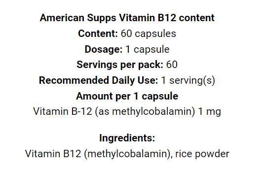 Methyl Vitamin B12 1000 mcg - 60 капсули - Feel You