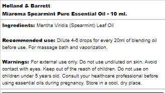 Miaroma Spearmint | Pure Essential Oil - 10 мл - Feel You