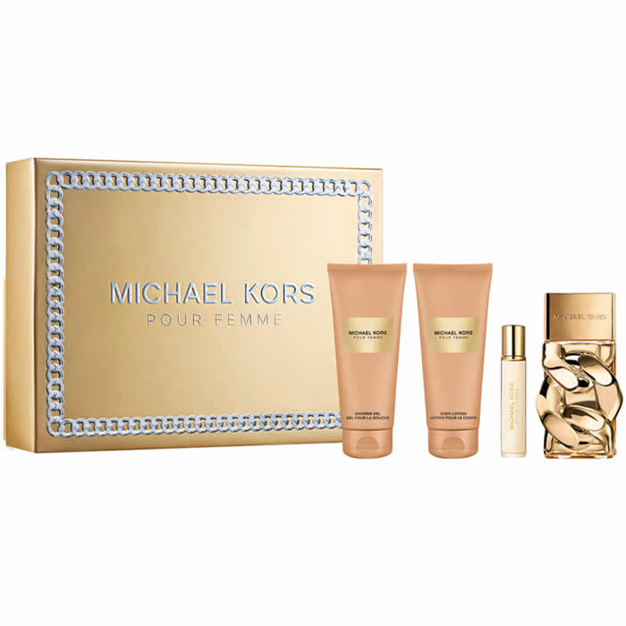 Michael Kors - Michael Kors Pour Femme Dárková sada EDP 100 ml, tělové mléko 100 ml, sprchový gel 100 ml a miniaturka EDP 10 ml - 100ml - Feel You