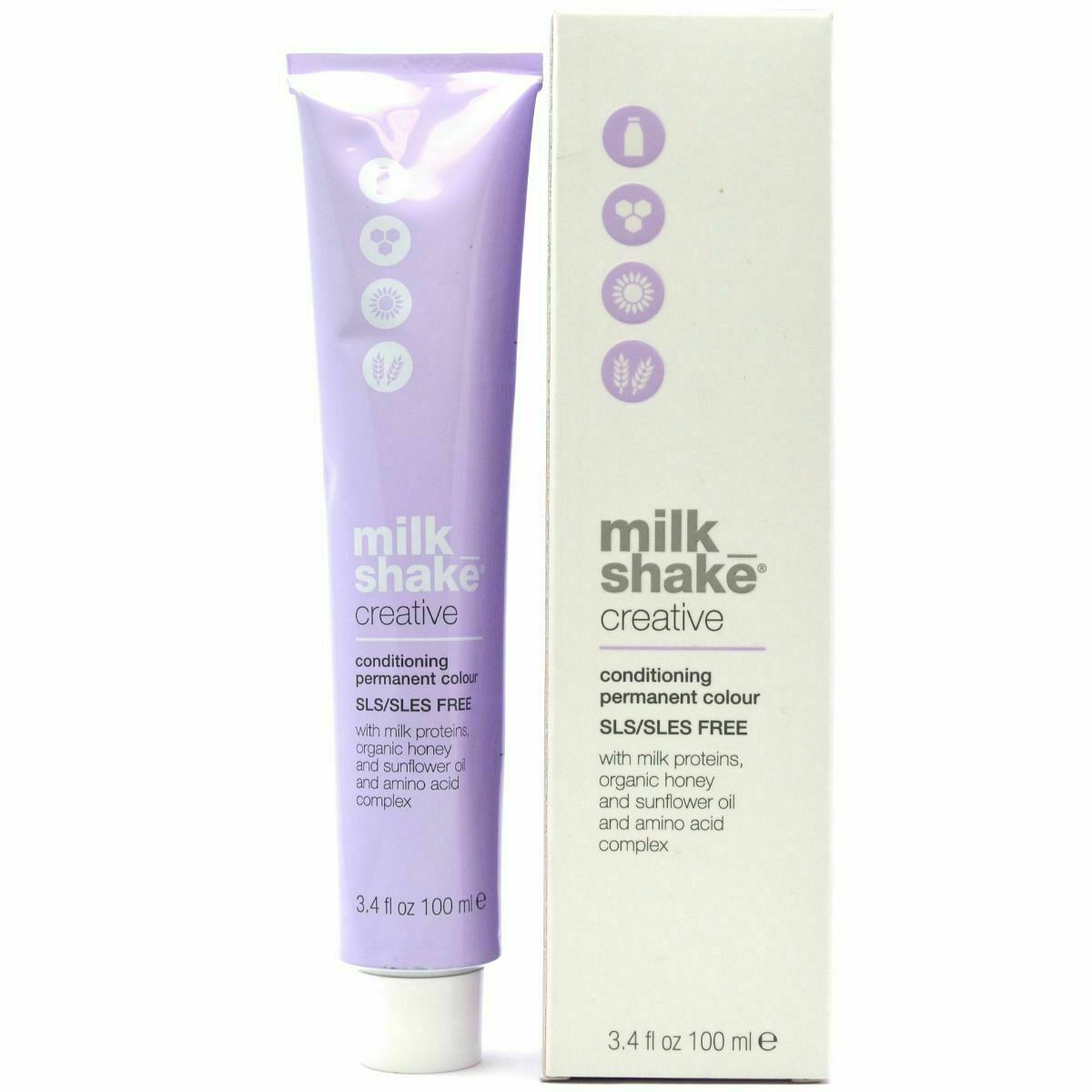 Milk Shake, Creative, SLS/SLES-Free, Permanent Hair Dye, 8.138AG Ash Gold Light Blonde, 100 ml - Feel You