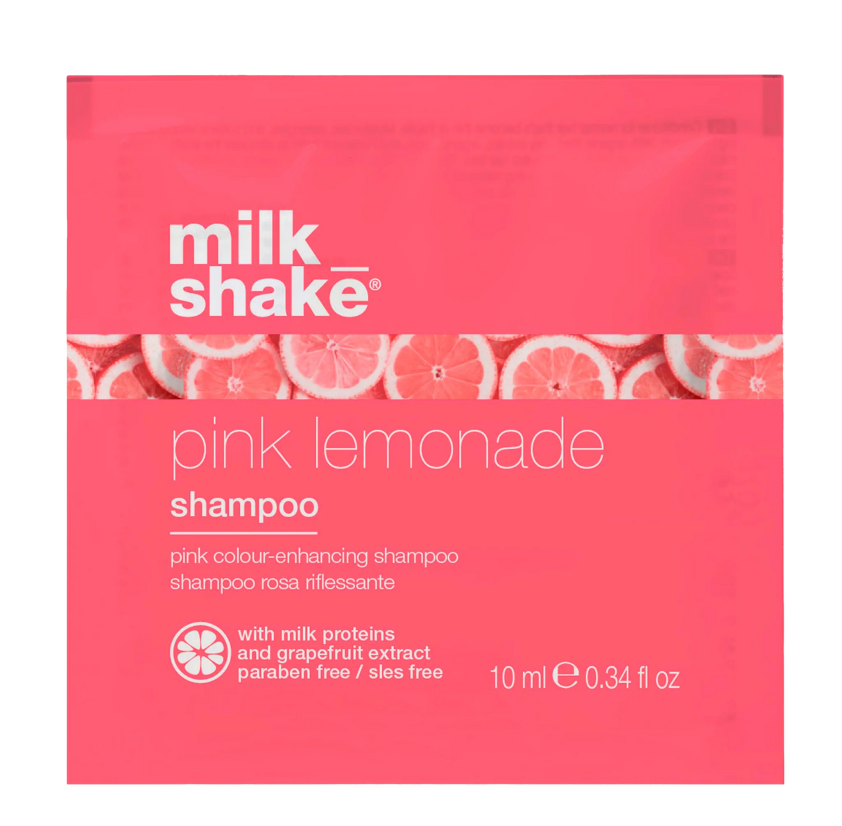 Milk Shake, Pink Lemonade, Milk Proteins, Hair Colour Shampoo, For Blonde Hair, Pink, 10 ml - Feel You