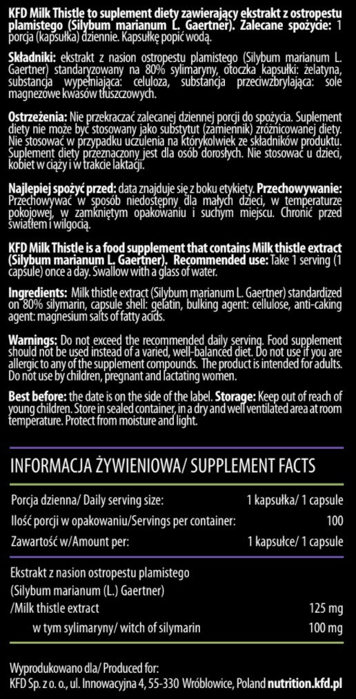 Milk Thistle / 100 Caps - Feel You