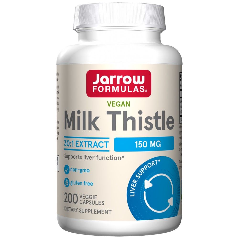 Milk Thistle 150 mg | Standardized 30:1 Extract - 200 капсули - Feel You