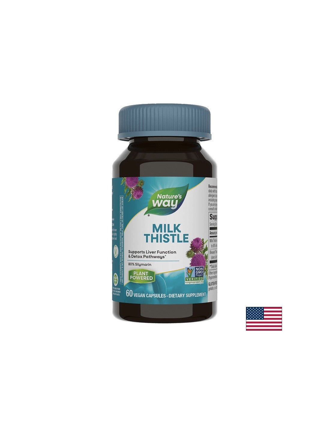 Milk Thistle / Бял трън, 60 капсули Nature’s Way - Feel You