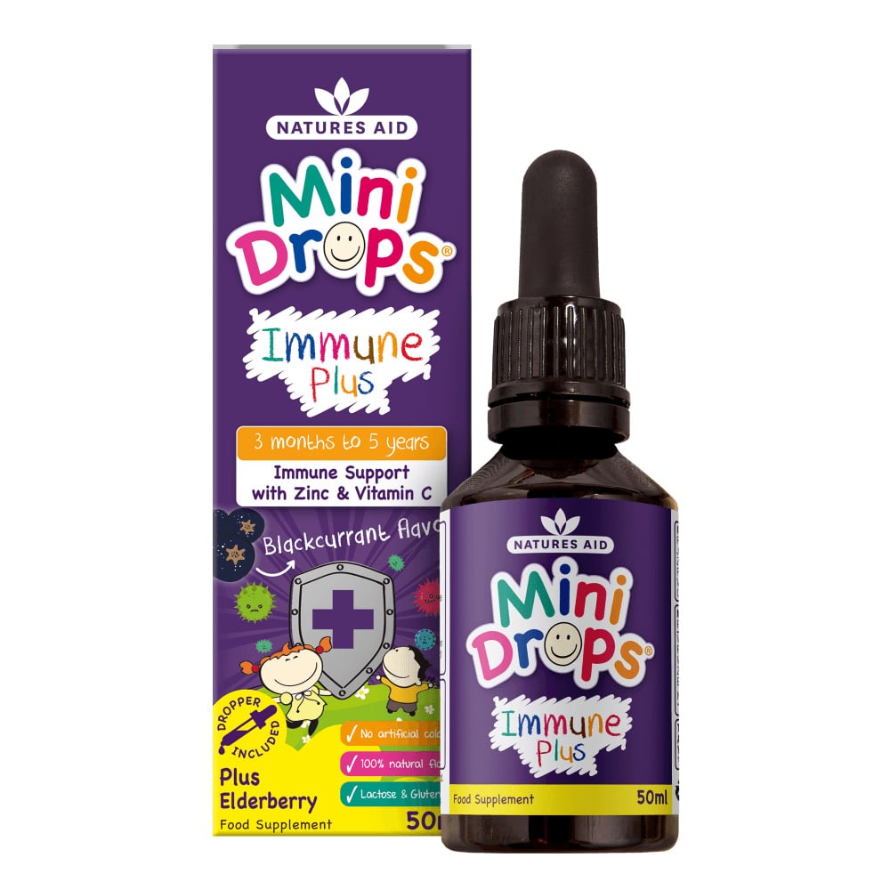 Имунна формула с черен бъз капки за деца (Mini Drops Immune Plus) 50мл - Feel You