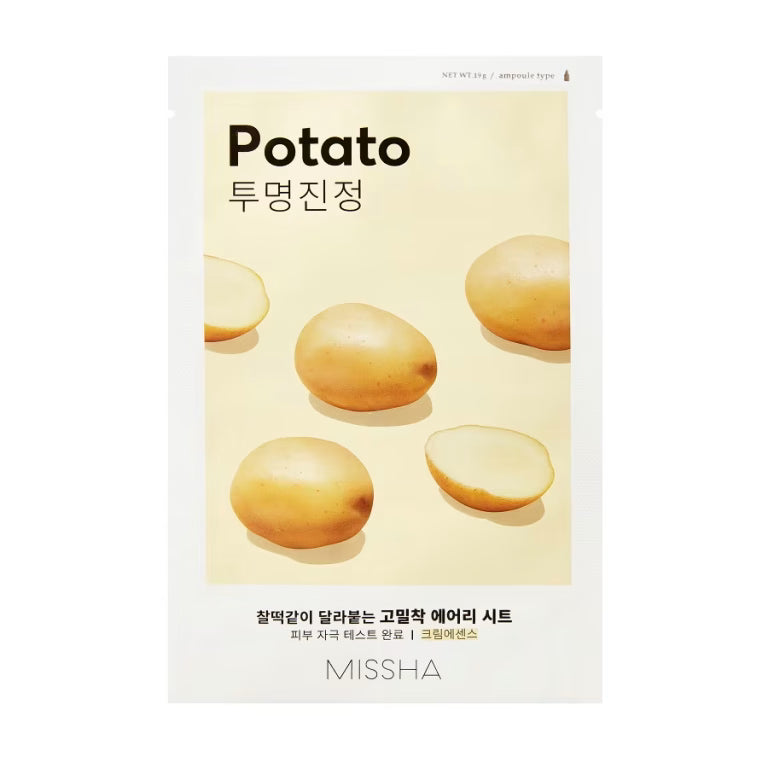 Missha – Airy Fit Sheet Mask – Potato, 19g - Feel You