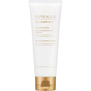 Missha - Super Aqua Cell Renew Snail Cleansing Foam - Čisticí pleťová pěna se šnečím extraktem - 100ml