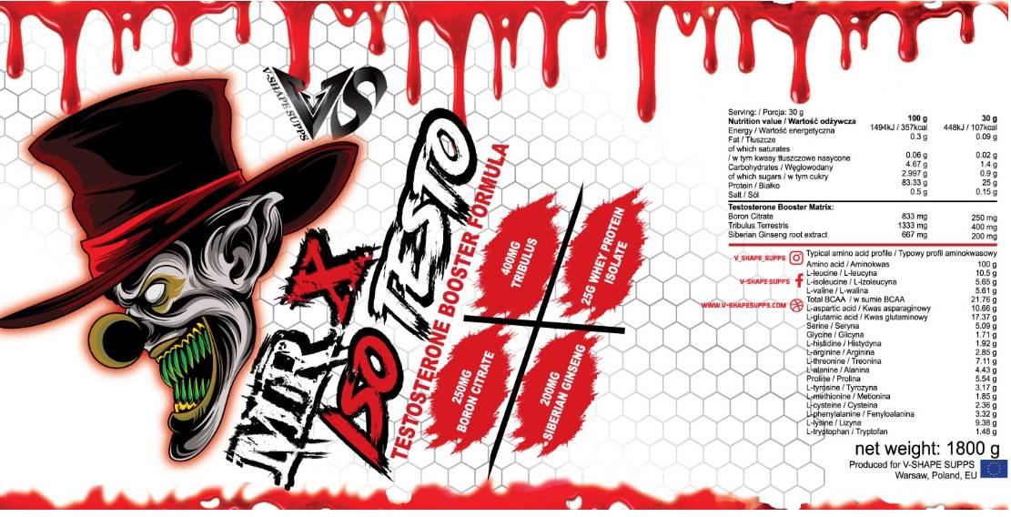 Mr. X Iso Testo | Testosterone Booster Formula - 1800 грама - Feel You