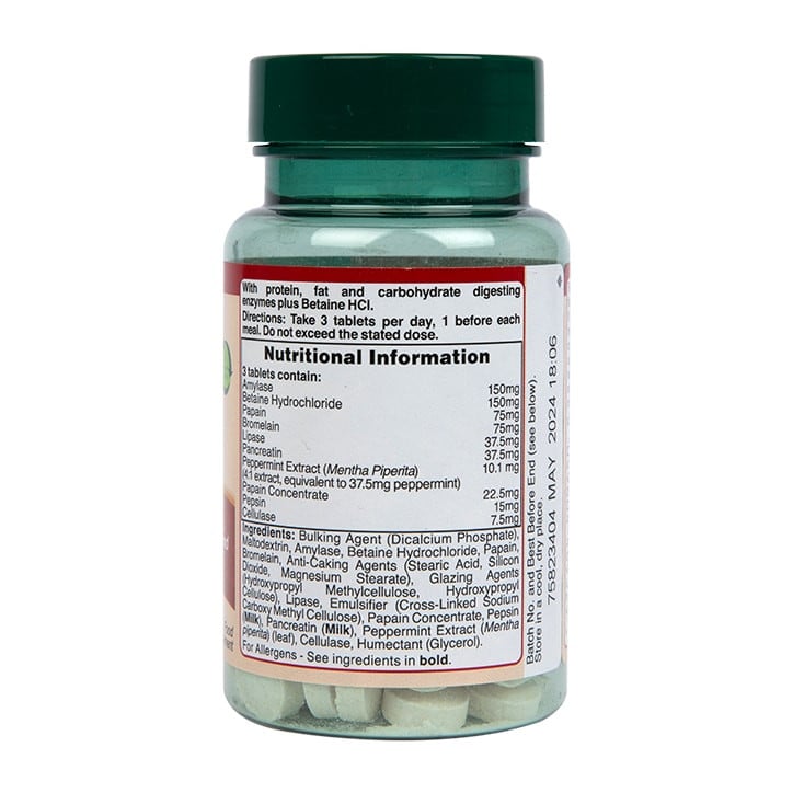 Широкоспектърни храносмилателни ензими (Multi Digestive Enzyme Formula) 90 таблетки HOLLAND & BARRETT - Feel You