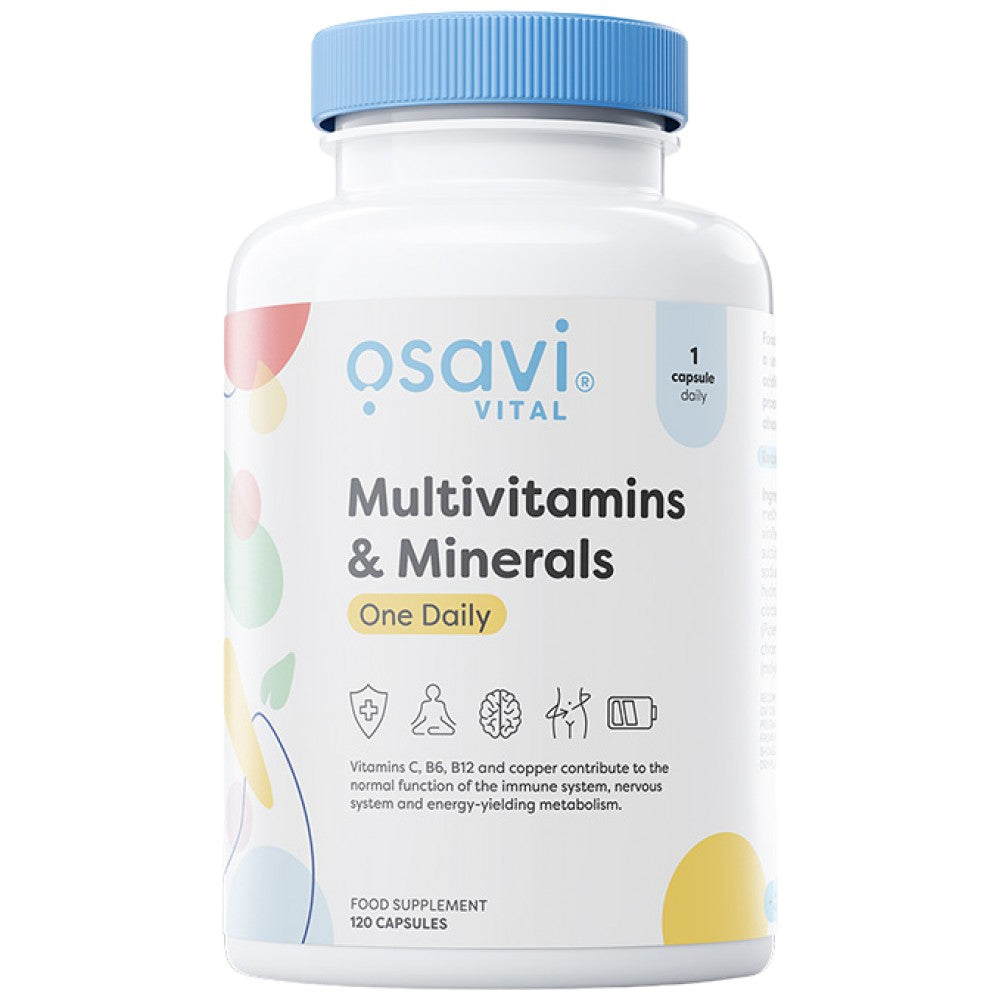 Multivitamins & Minerals One Daily - 120 капсули - Feel You
