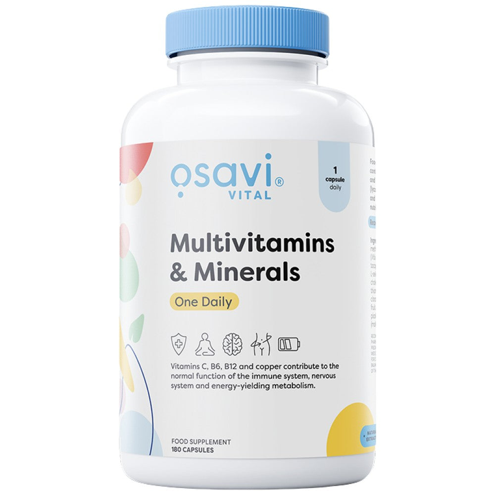 Multivitamins & Minerals One Daily - 180 капсули - Feel You