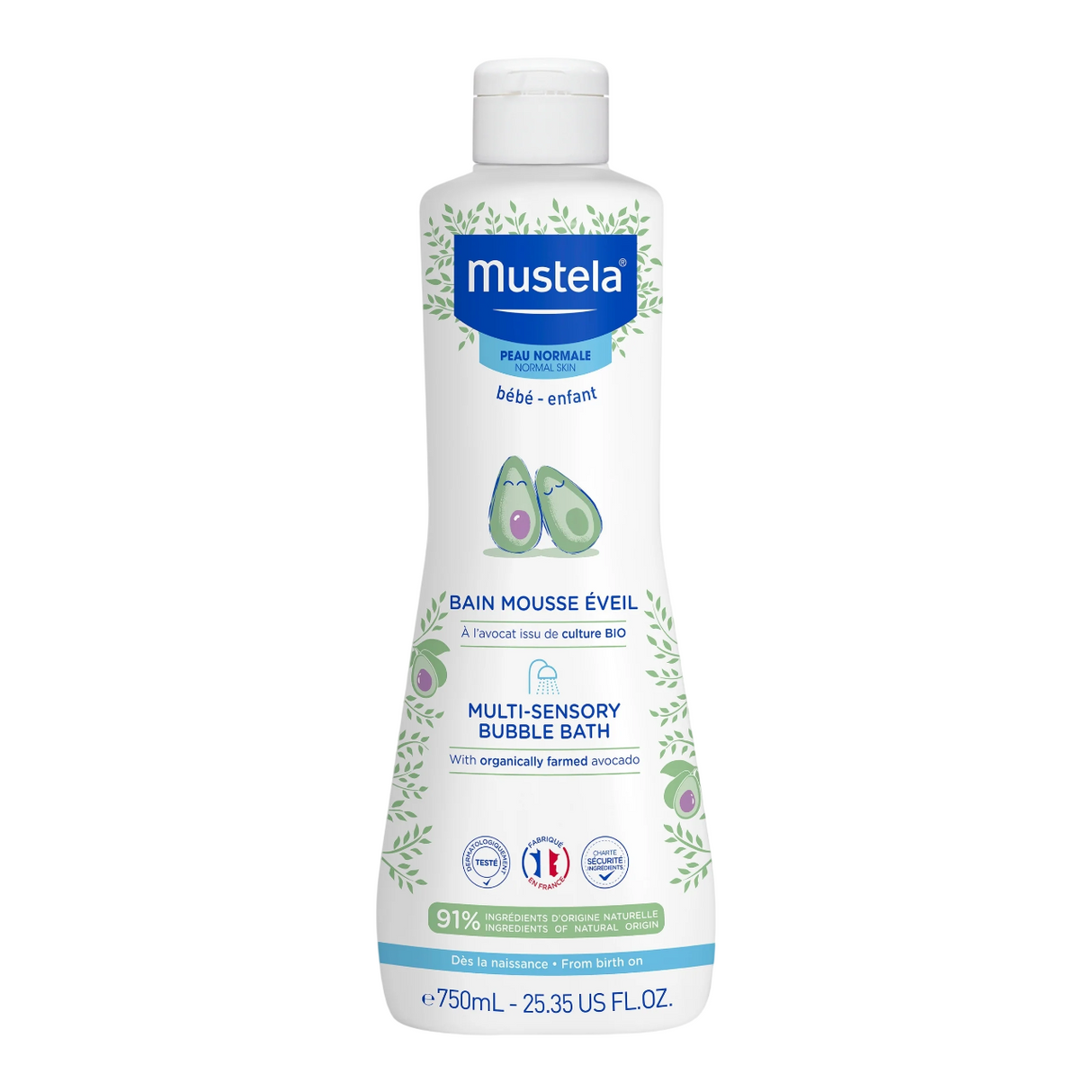 Mustela - Bébé Multi-Sensory Bubble Bath - Shower gel - 750ml - Feel You