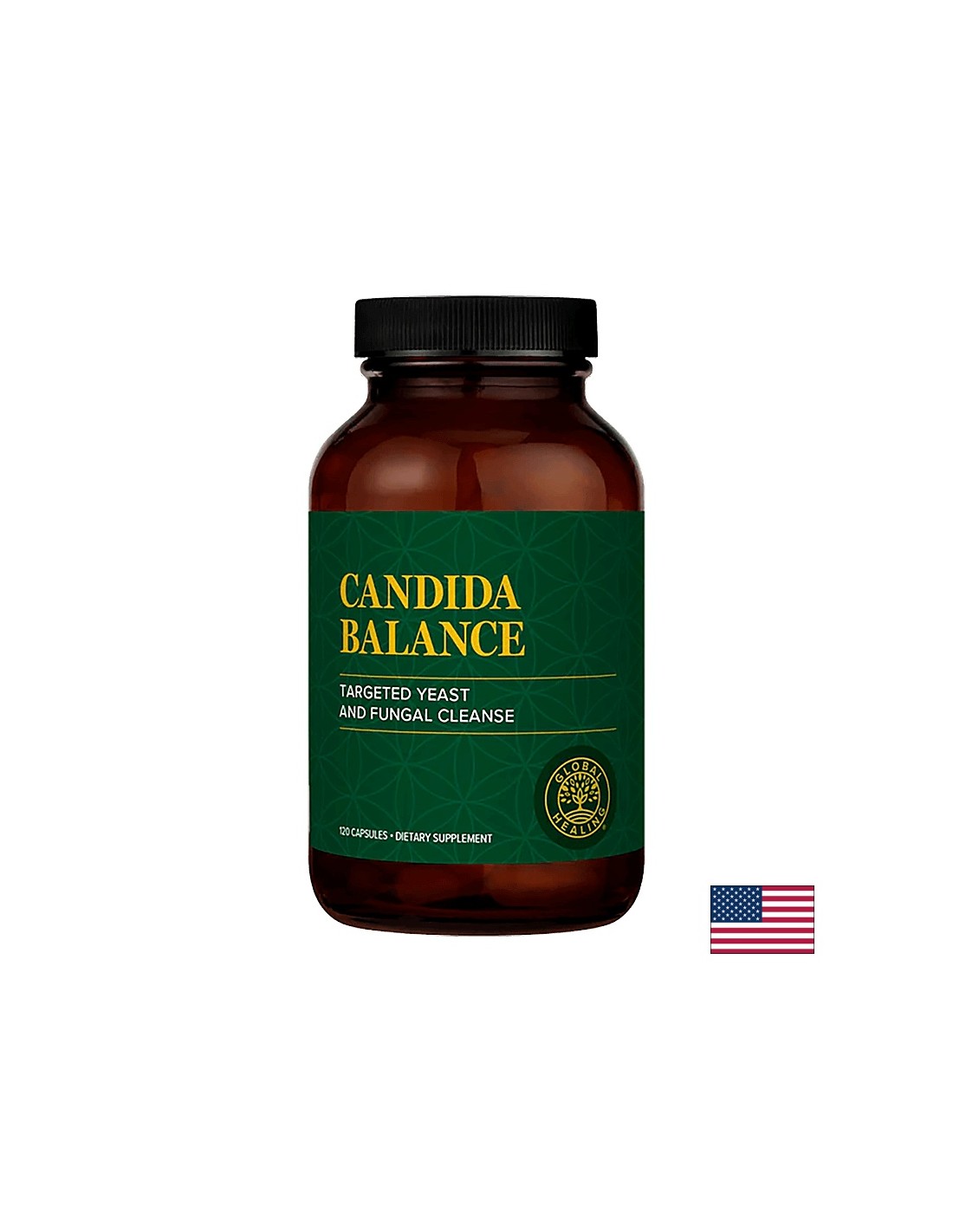 Mycozil® Candida and Flora Balance Support / Натурален комплекс срещу инфекции с Кандида, 120 капсули Global Healing - Feel You