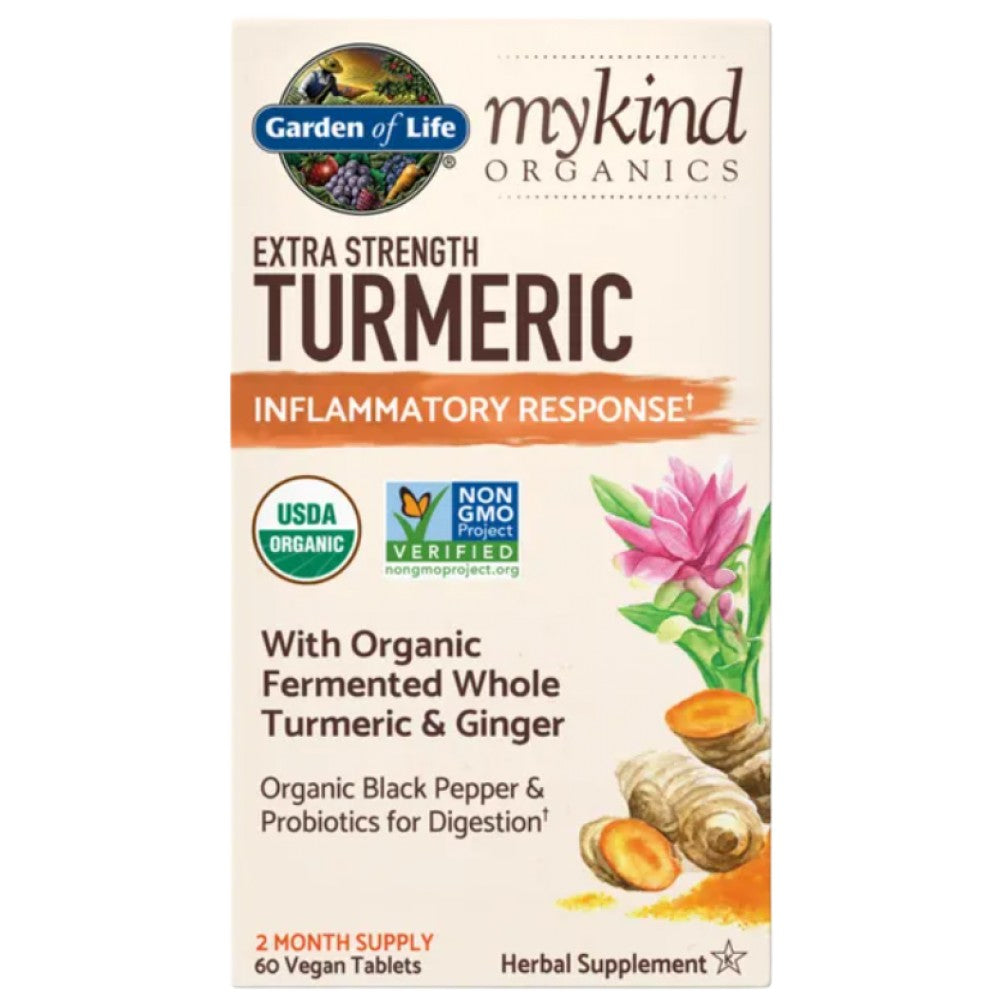 Mykind Organics | Extra Strength Turmeric - 120 Таблетки - Feel You