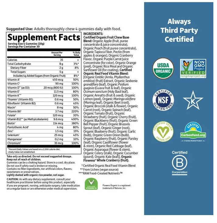 Mykind Organics | Men's Multi 40+ Gummies - 120 желирани бонбони - Feel You