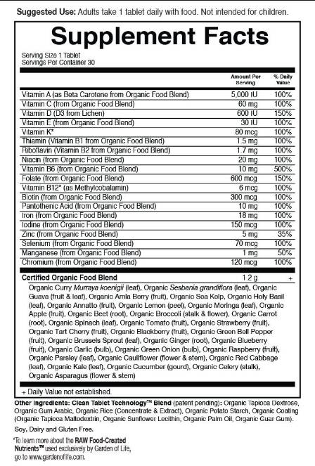 Mykind Organics | Prenatal Once Daily - 30 Таблетки - Feel You