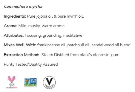 Myrrh Oil Blend | Commiphora Myrrha - 30 мл - Feel You