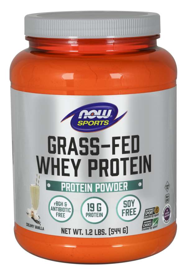NOW Sports - Grass-Fed Whey Protein - 544 g - Feel You
