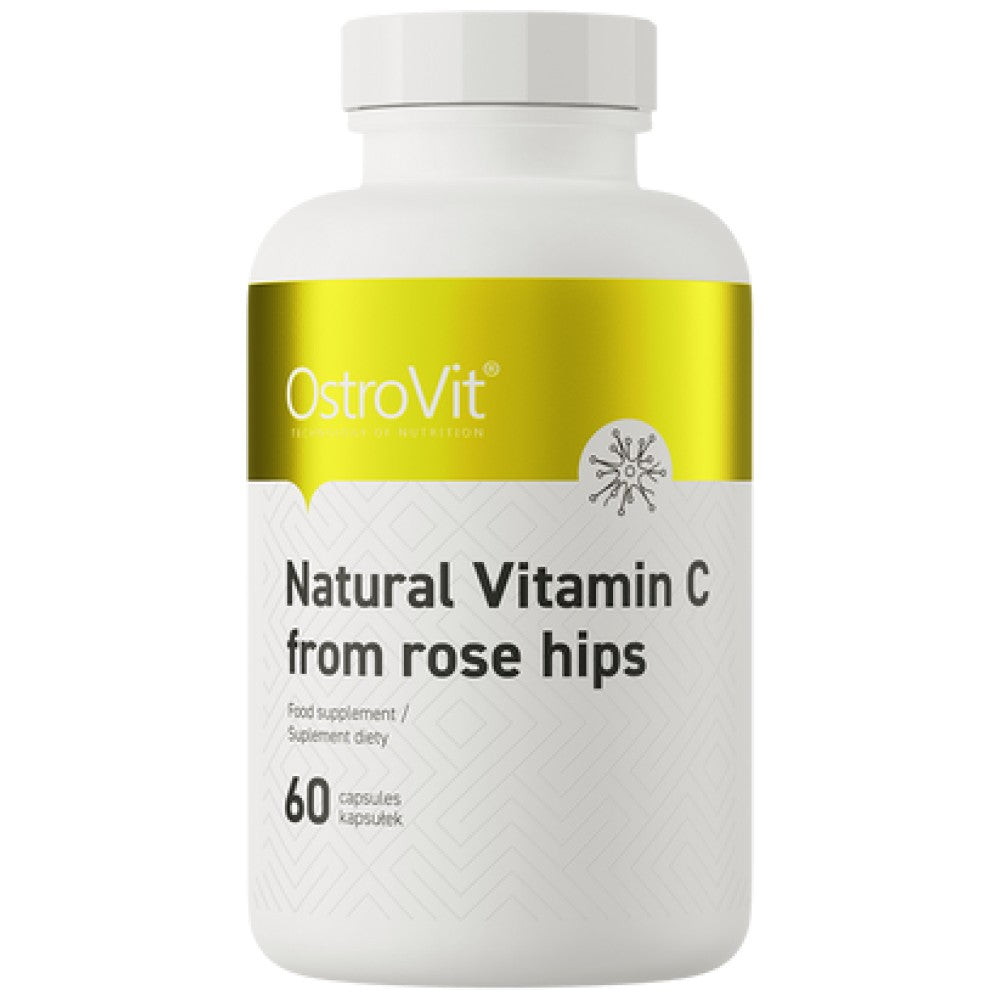 Natural Vitamin C 1000 mg | from Rose Hips - 60 капсули - Feel You