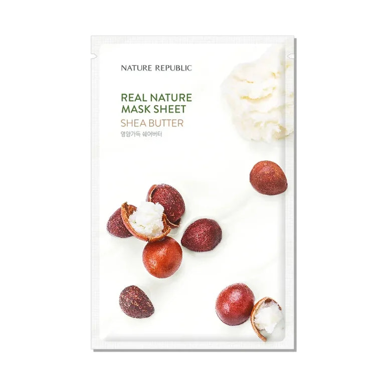 Nature Republic - Real Nature Sheet Mask, Shea Butter, 23ml, 1 piece - Feel You