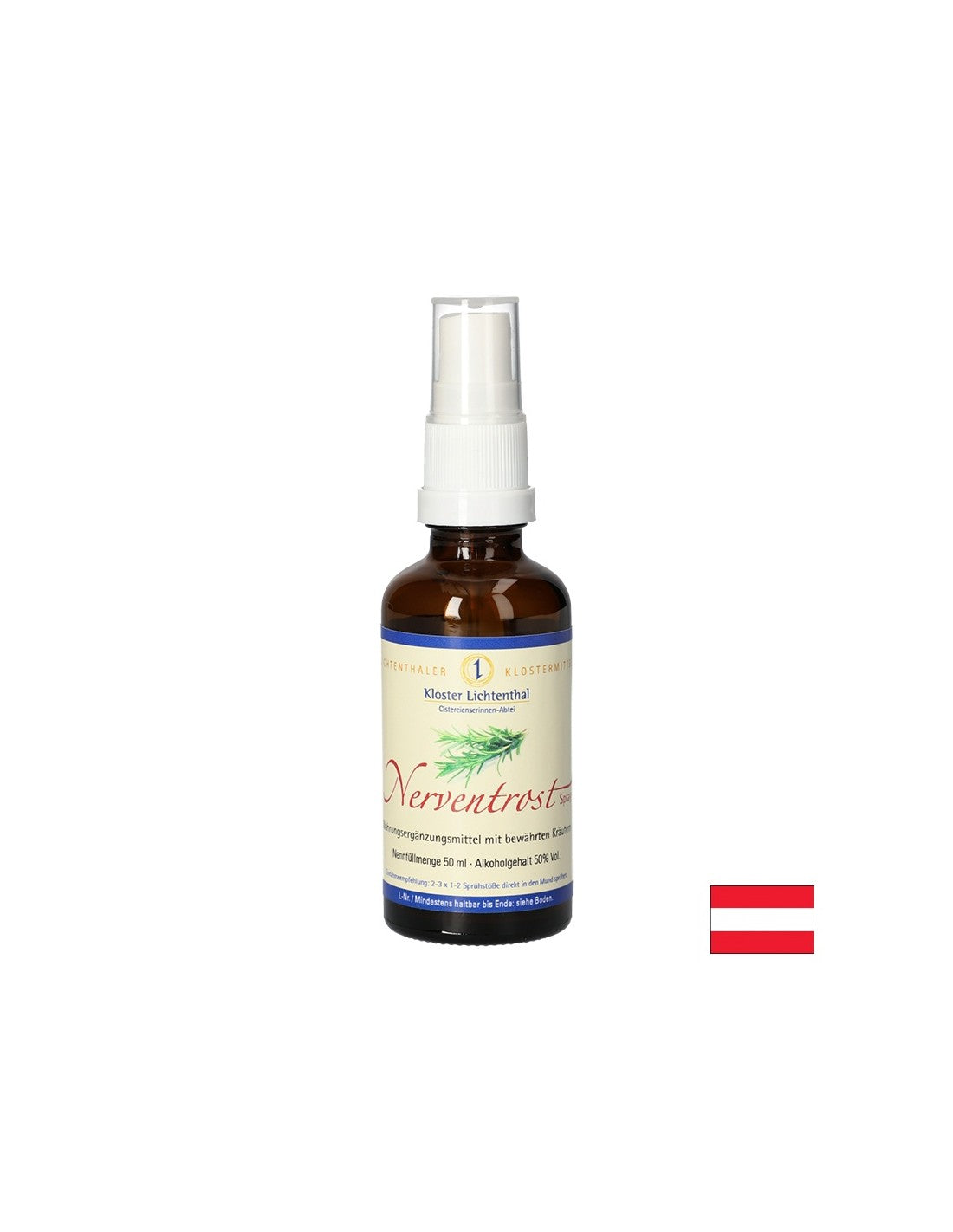 Билкова формула за нервната система Nerventrost 50 ml спрей - Feel You