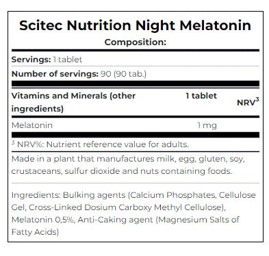 Night Melatonin / 90 Tabs - Feel You