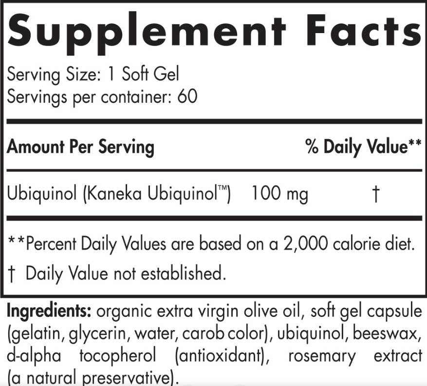 Nordic CoQ10 Ubiquinol 100 mg - 60 Гел капсули - Feel You