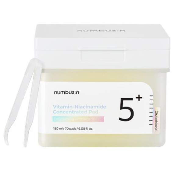 Numbuzin - No.5+ Glutathione Vitamin Concentrated Pad - 180ml/70pads - Feel You