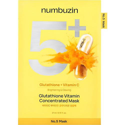 Numbuzin - No.5 Vitamin Spotlight Sheet Mask , 27ml, 1 piece - Feel You