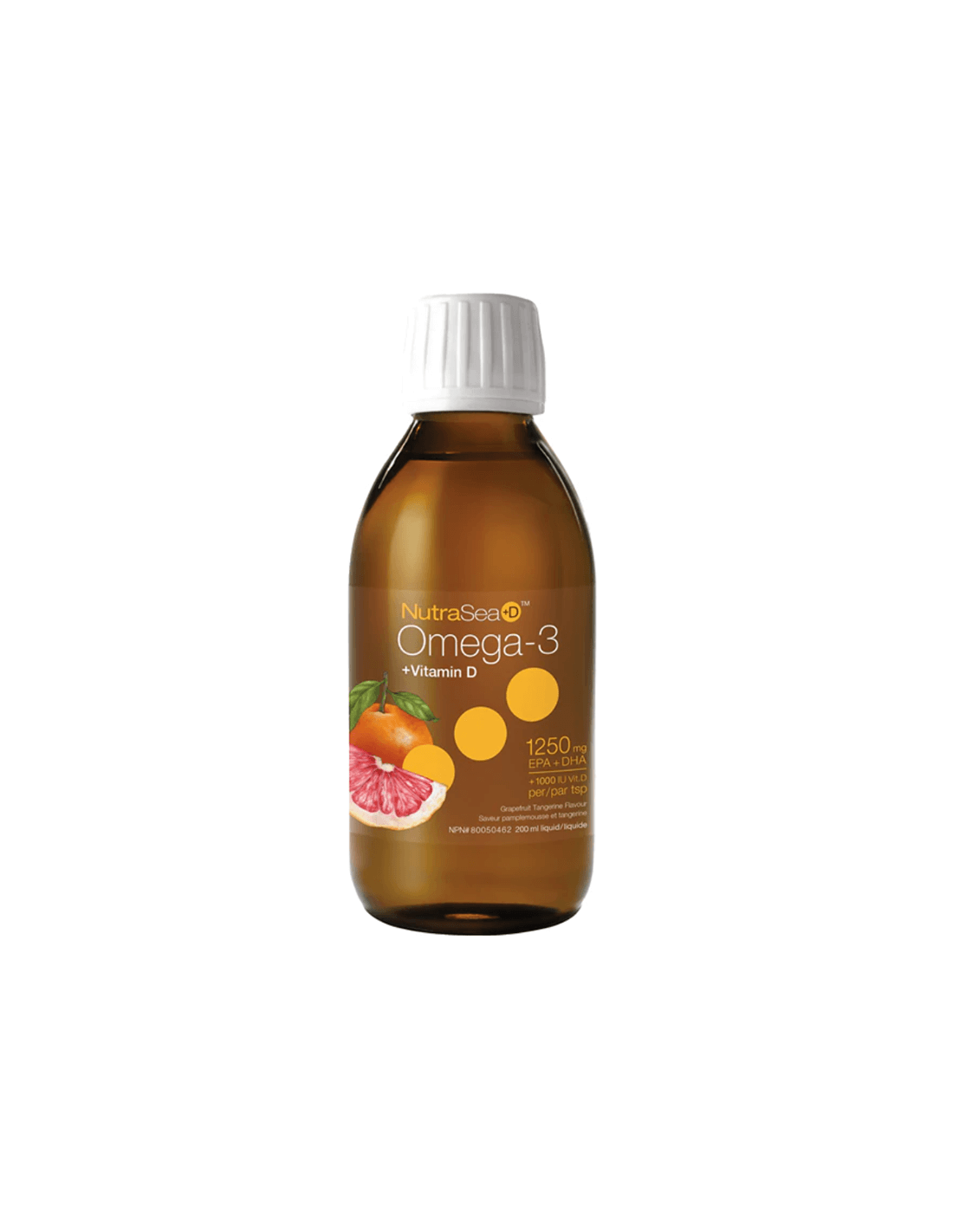 NutraSea+ D™ Omega-3 1250 mg + Vitamin D 1000 IU - Омега-3 + Витамин D3, 200 ml Nature’s Way - Feel You