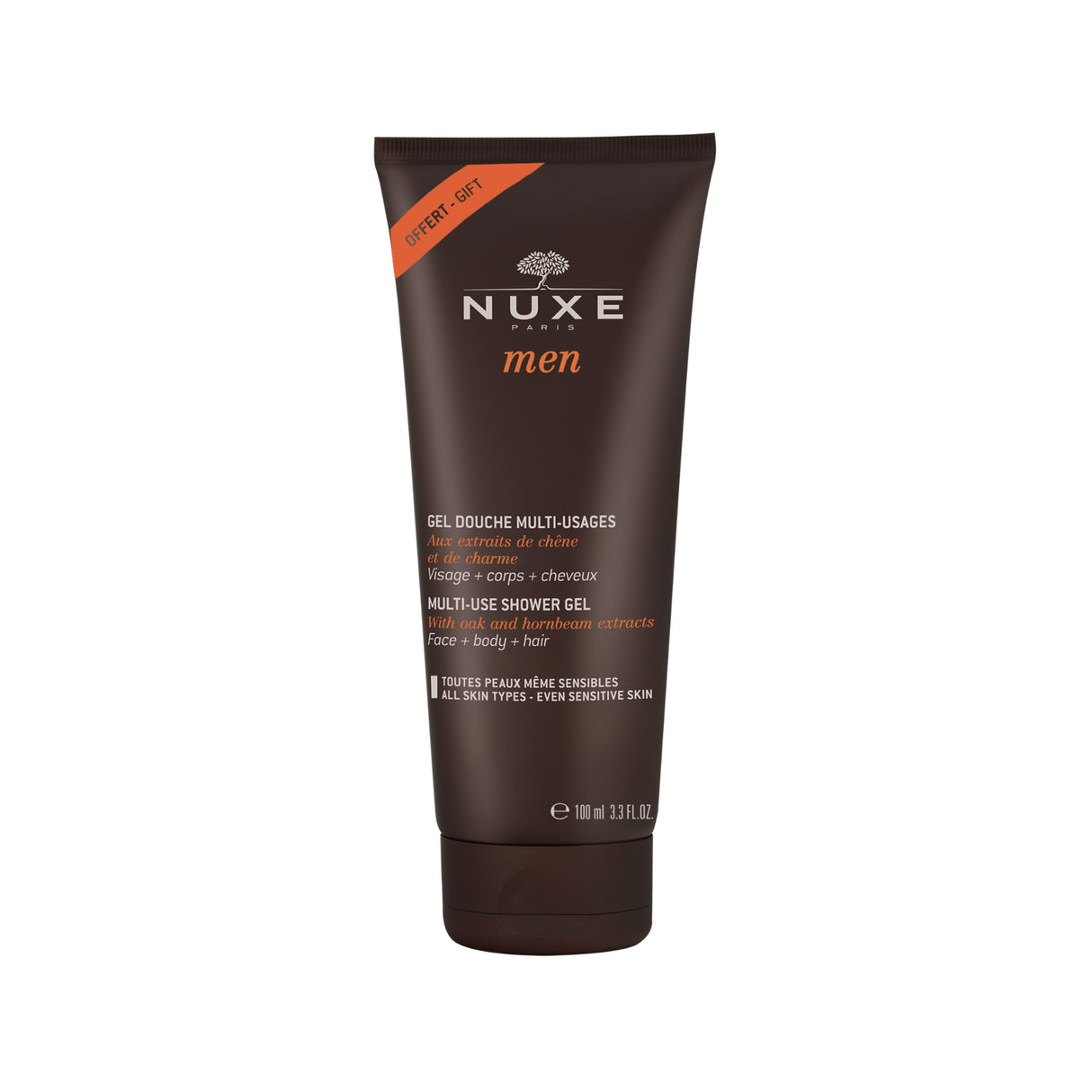 Nuxe, Men Multi-Use, Shower Gel, All Over The Body, For All Skin Types, 100 ml - Feel You