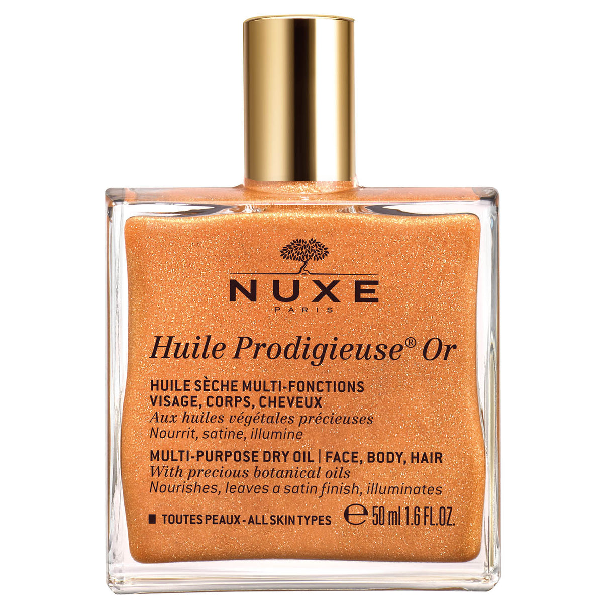 Nuxe - Multifunctional dry oil Huile glitter Prodigieuse OR (Multi-Purpose Dry Oil) 100 ml - 50ml - Feel You