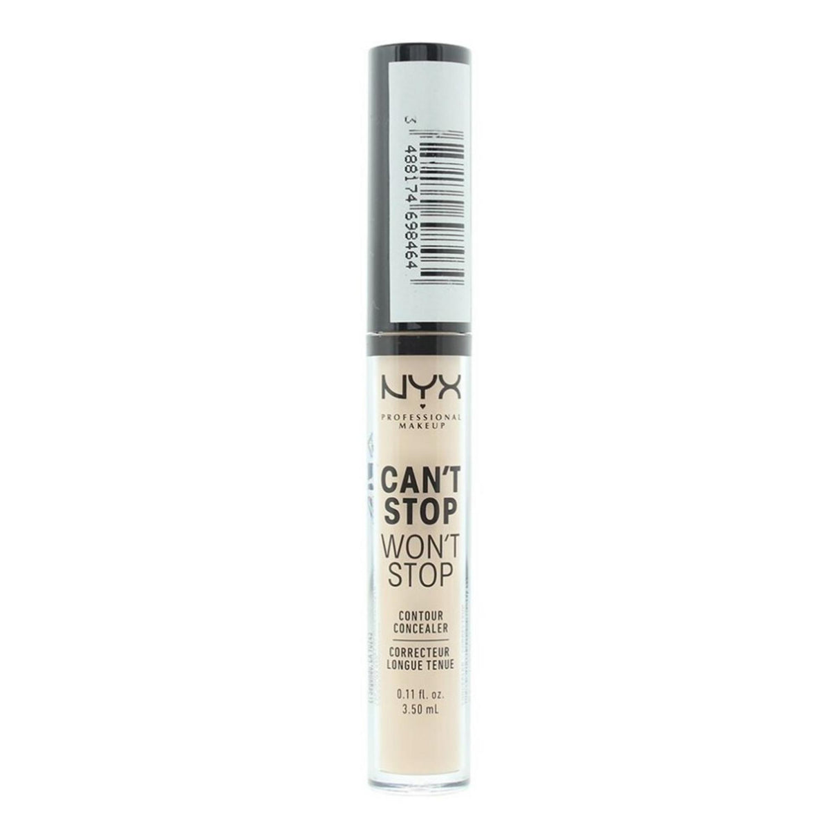Nyx, Can't Stop Won't Stop, Vegan, Matte, Liquid Concealer, Light Ivory, 3.5 ml - Feel You