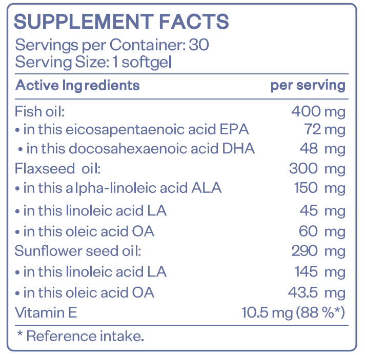 OMEGA 3-6-9 - 30 softgels - Feel You