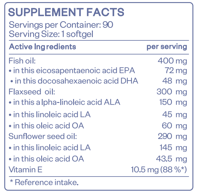 OMEGA 3-6-9 - 90 softgels - Feel You